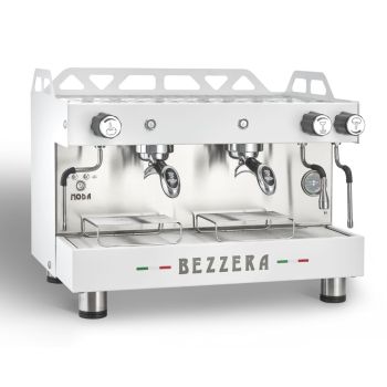 КАВОВАРКА BEZZERA ДВОХПОСТОВА НАПІВАВТОМАТИЧНА MODA PM/WHITE