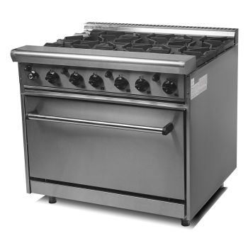 Плита газовая 6-ти конфорочная с духовкой GR 6-36-CustomHeat