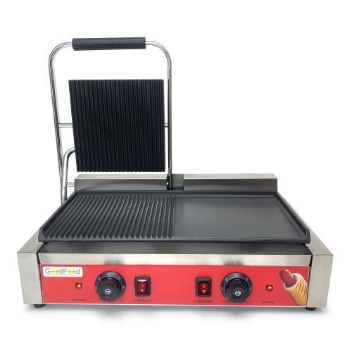 Контактный гриль ECG201RF Panini RED GoodFood купить онлайн №1