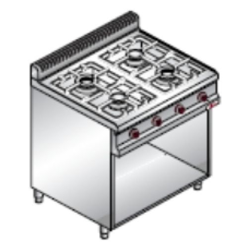 Плита газова Bertos G7F4M+2P400 купить онлайн №1