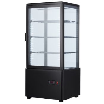 Шафа-вітрина холодильна EWT INOX RT78B black