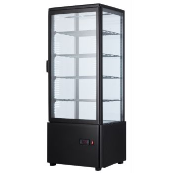 Шафа-вітрина холодильна EWT INOX RT98B black