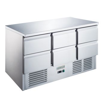 Стіл холодильний GoodFood GF-S903TOP-6D-HC шість шухляд