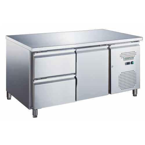 Стіл холодильний GoodFood GF-UGN1220TN-HC UNDERCOUNTER дві шухляди купить онлайн №1