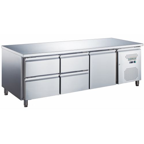 Стіл холодильний GoodFood GF-UGN1640TN-HC UNDERCOUNTER чотири шухляди купить онлайн №1