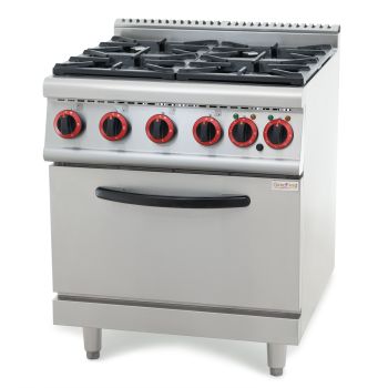 Плита газова з електричною духовкою GoodFood GP4AFLNG