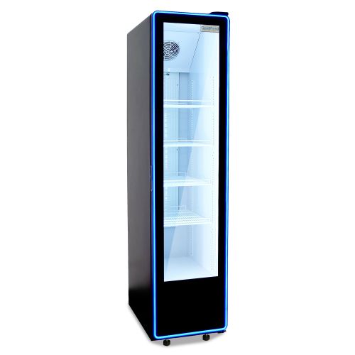 Шафа холодильна для напоїв GoodFood BC380NBW2LEDBLUE чорна-біла купить онлайн №1